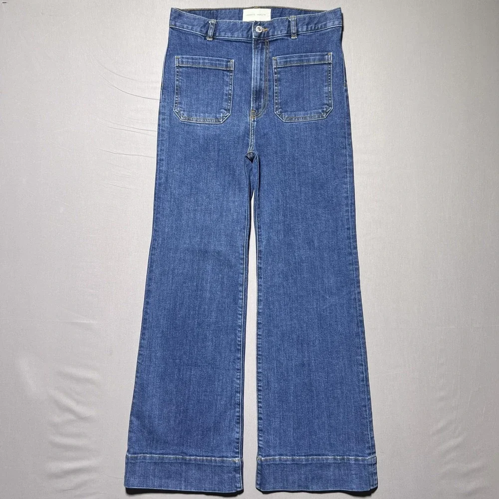 Jeanerica St. Monica Jeans Flare Wide Leg Vintage 95 High Rise SW006 Size 29 - Picture 1 of 16